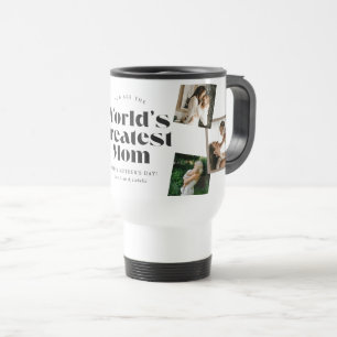 Taza De Viaje Collage de 6 Fotos 'La Mejor Mamá del Mundo'