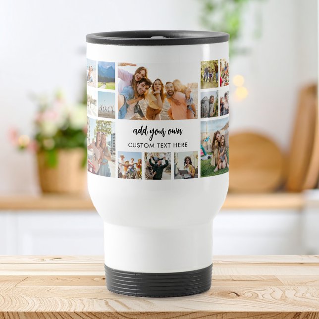 Taza De Viaje Collage de fotos 24 personalizado moderno (Subido por el creador)
