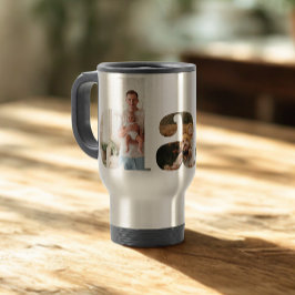 Taza De Viaje Collage de fotos de papá, regalo del día del padre