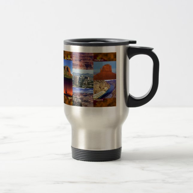 Taza De Viaje Collage del desierto de Arizona (Derecha)
