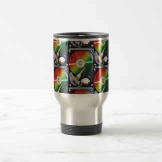Taza De Viaje Collage del disco duro del equipo