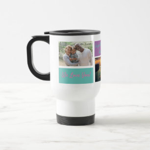 Taza De Viaje Collage personalizado 3 Foto Abuela personalizada