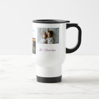 Taza De Viaje Collage personalizado 3 Foto Abuela personalizada