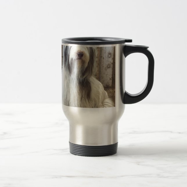 Taza De Viaje Collie con barba (Derecha)