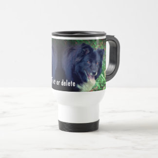 Taza De Viaje Collie de borde sonriente Cuta personalizada