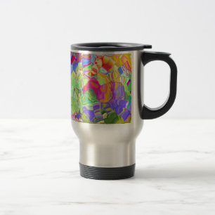 Taza De Viaje Color abstracto brillante