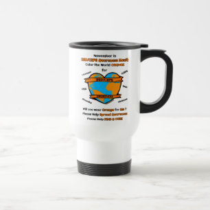 Taza De Viaje Color del Naranja mundial...RSD/CRPS