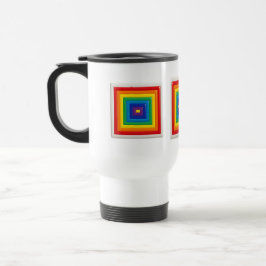Taza De Viaje Color Pop Geométrico Moderno