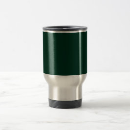 Taza De Viaje Color sólido verde oscuro