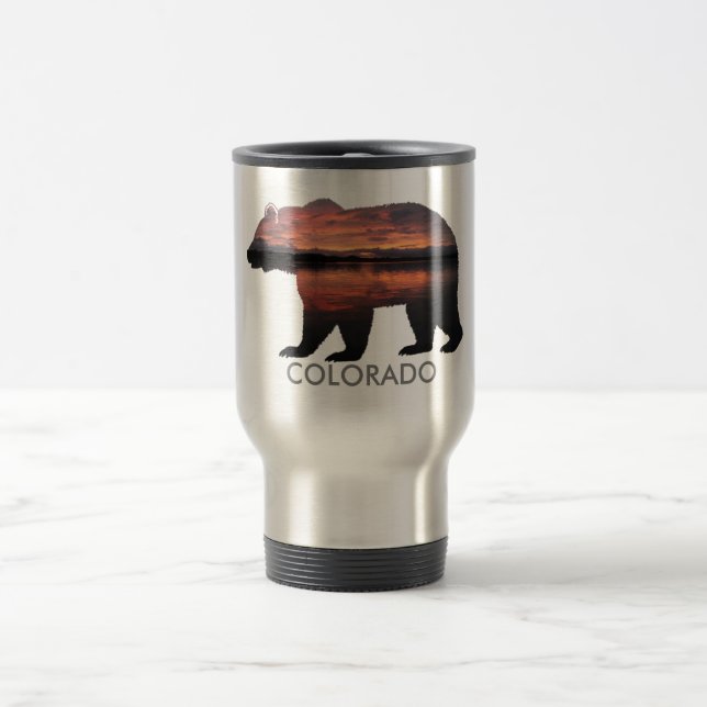 Taza De Viaje Colorado Bear | Amanecer | Silencio plateado (Centro)