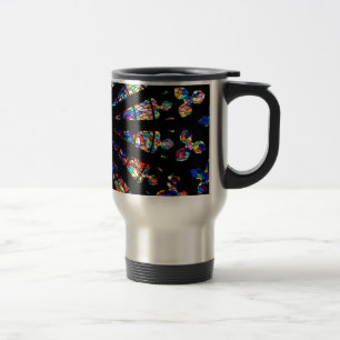 Taza De Viaje colores de ventanas de vidrio manchado de iglesia