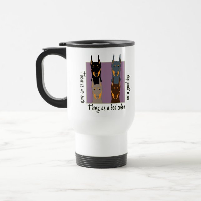 Taza De Viaje Colores del Doberman (Izquierda)