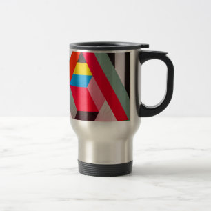 Taza De Viaje colores geométricos