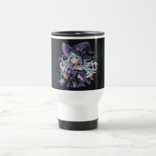 Taza De Viaje Colorido/anime/bruja/Halloween