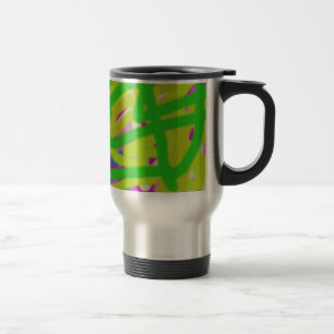 Taza De Viaje colorido arte abstracto 3748