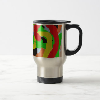 Taza De Viaje colorido arte abstracto 8886