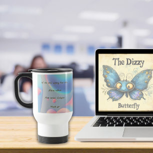 Taza De Viaje Colorido Gracioso Irriente Sin Diálogos Serios