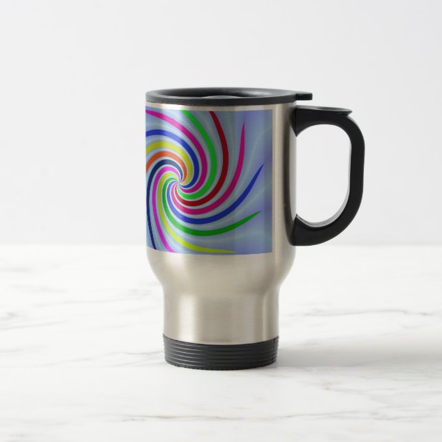 Taza De Viaje Coloridos Swirls (Derecha)
