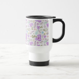 Taza De Viaje Coloridos y bonitos motivos de paisajes pastel