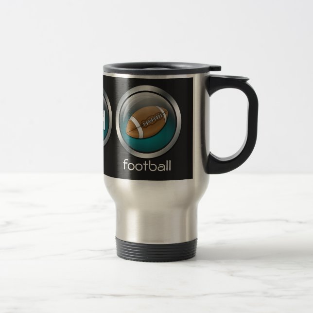 Taza De Viaje Coma el fútbol del sueño:: Taza del viaje (Derecha)