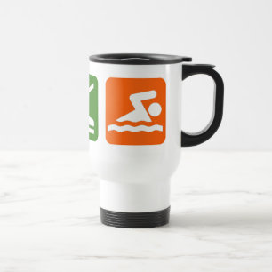 Taza De Viaje Coma la natación del sueño