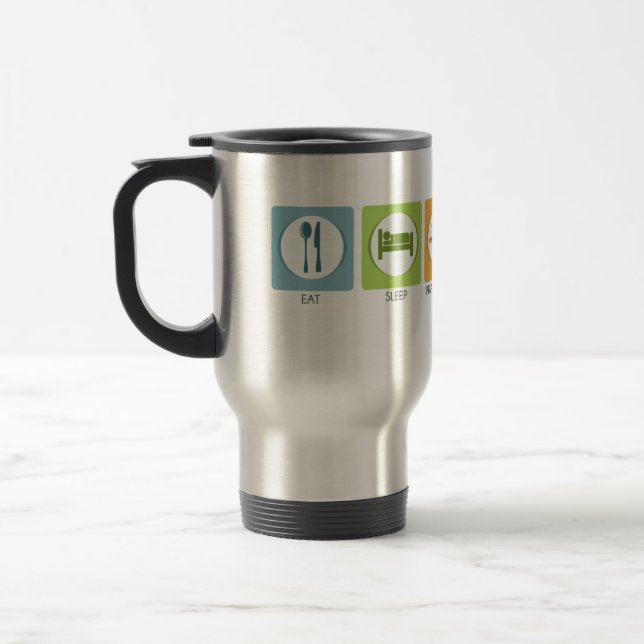 Taza De Viaje Comer dormir, practicar derecho (Izquierda)