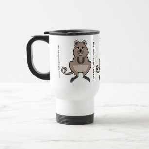 Taza De Viaje ¡Cómete café! Cuto - feliz QUOKKA - barba de viaje