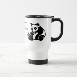 Taza De Viaje ¡Cómete café! PANDA - Animales en peligro de extin