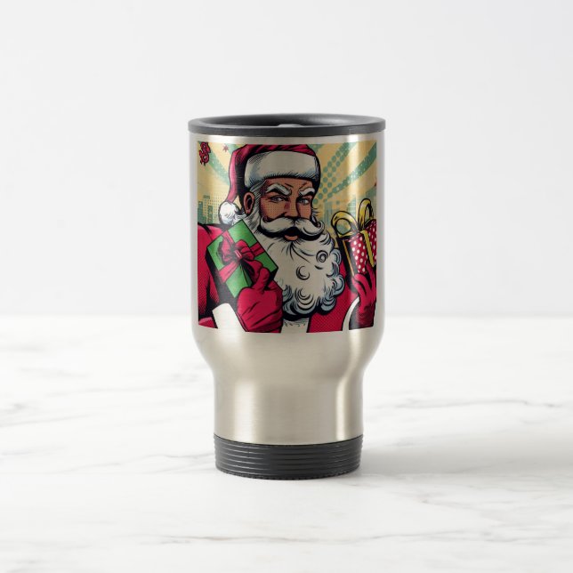 Taza De Viaje Comic book Santa/Navidades (Centro)