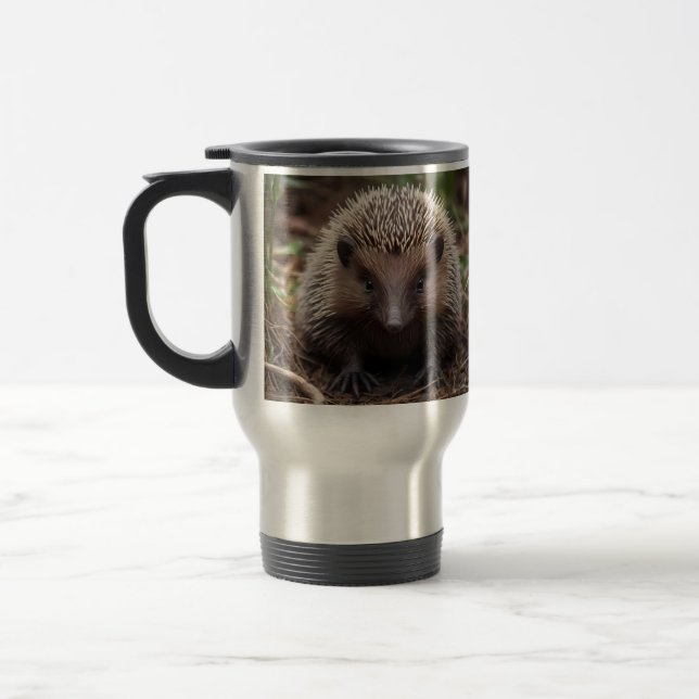 Taza De Viaje **"Comienzos Spiky: El Adorable Bebé Echidna"** (Izquierda)
