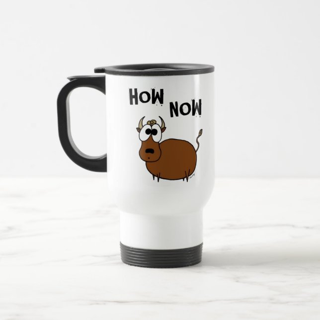 Taza De Viaje Cómo ahora Brown Cow Travel Mug (Izquierda)