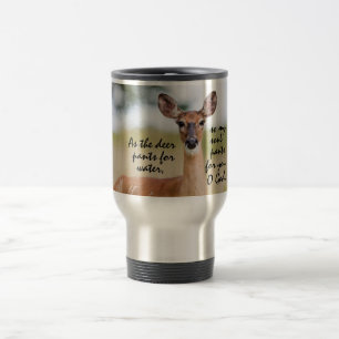 Taza De Viaje Como los pantalones de ciervo para el agua Biblia 