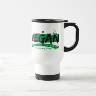 Taza De Viaje Compasión del amor de la paz del vegano