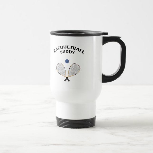 Taza De Viaje Compinche del Racquetball (Derecha)