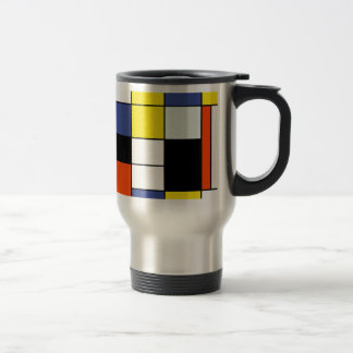 Taza De Viaje Composición A de Piet Mondrian - Arte Moderno Abst