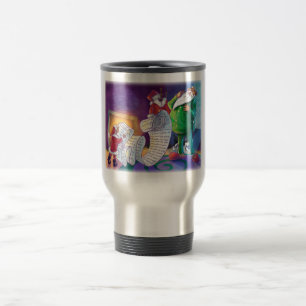 Taza De Viaje Compruébelo dos veces Santa
