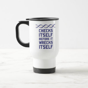 Taza De Viaje Compruébese antes de que usted arruine su genéti