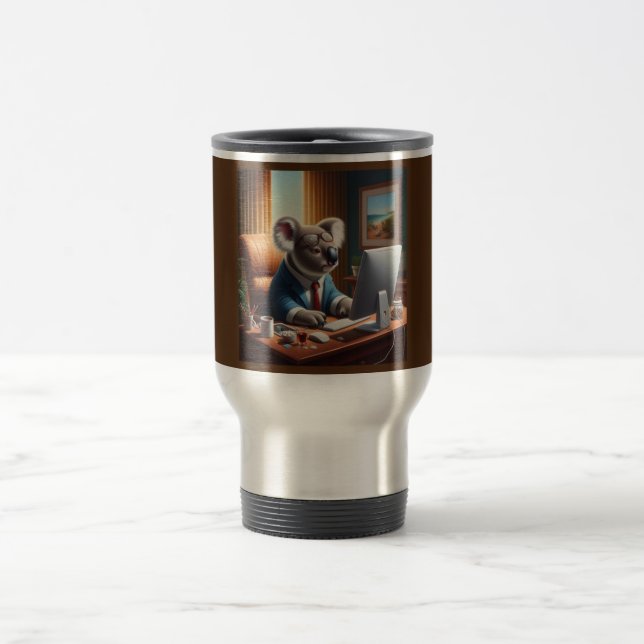 Taza De Viaje Computadora Koala (Centro)