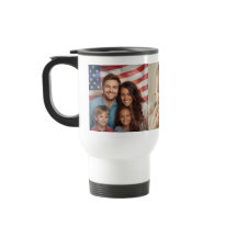 Taza de viaje con collage de fotos familiares pers