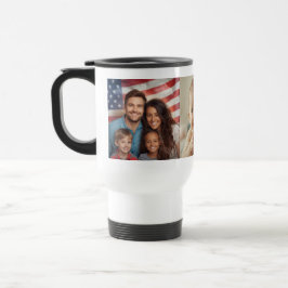 Taza de viaje con collage de fotos familiares pers