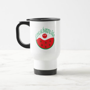 Taza de viaje con diseño divertido de Sandía Splas