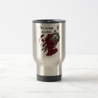 Taza de viaje con emblema del clan Fraser