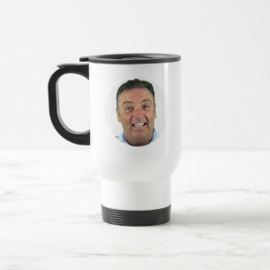 Taza de viaje con foto - Imagen de marco redondo T