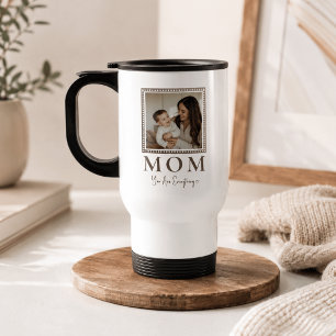 Taza de viaje con foto personalizada para mamá mod