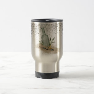 Taza De Viaje  Con  frasco de vidrio en arena