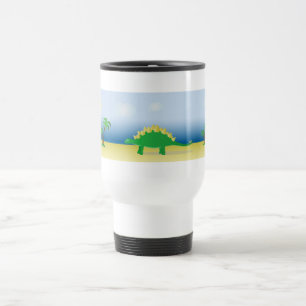 Taza de viaje con gráficos de Stegosaurus Jascaro