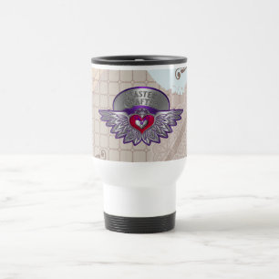 Taza de viaje con insignia de maestro de álbum de 