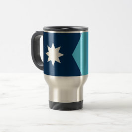 Taza de viaje con la bandera de Minnesota, EE. UU.