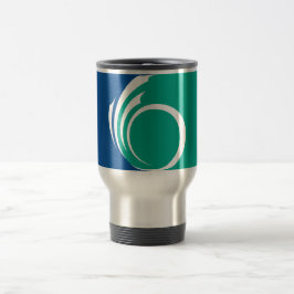 Taza de viaje con la bandera de Ottawa, Canadá