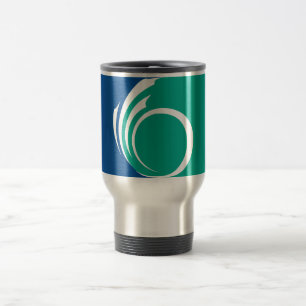 Taza de viaje con la bandera de Ottawa, Canadá